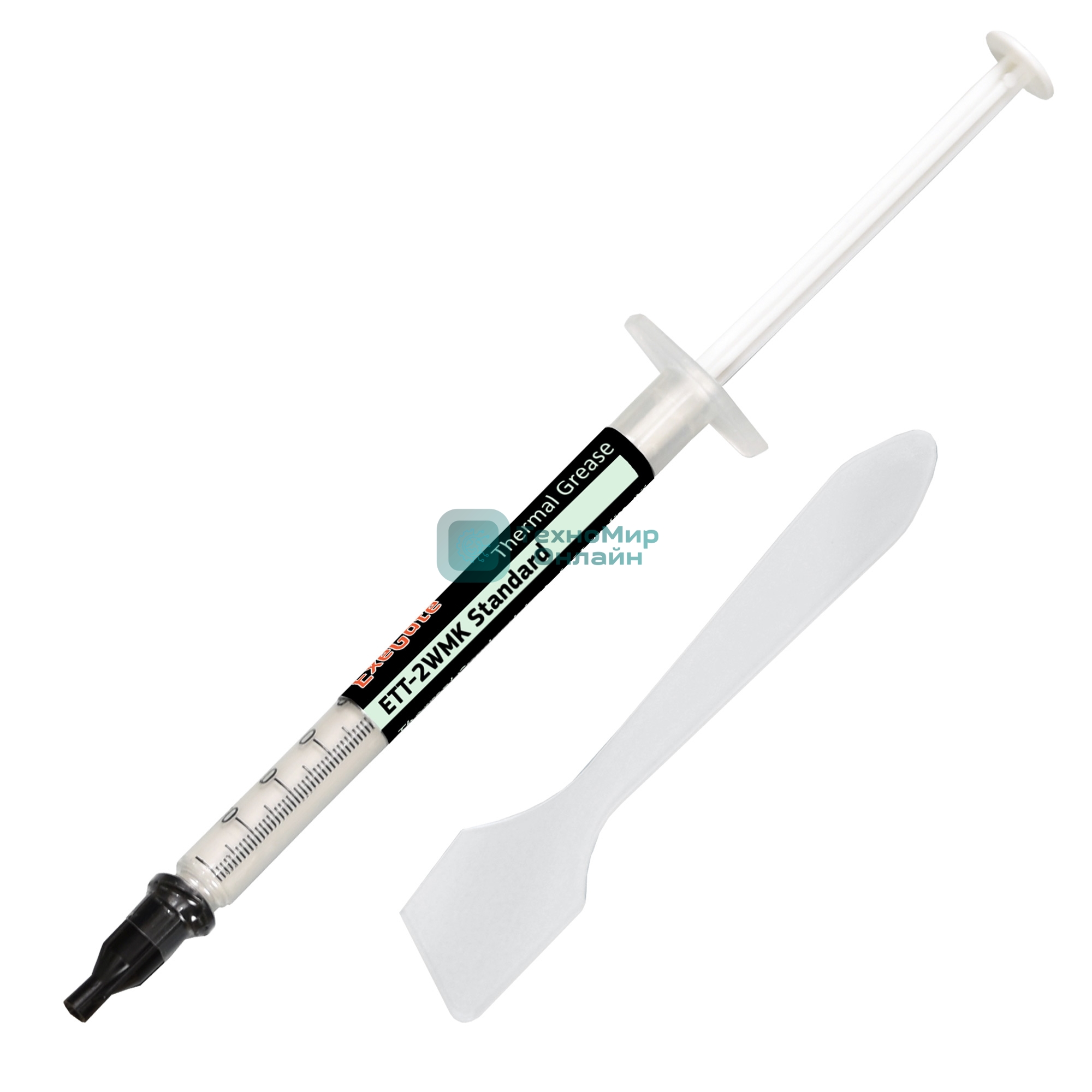 Термопаста ExeGate ETТ-2WMK Standard, шприц, 1.5г