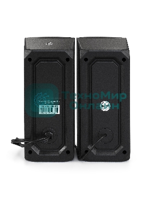 Акустическая система 2.0 ExeGate EX289686RUS Accord 220 (питание USB, 2х3Вт (6Вт RMS), 60-20000Гц, черный, RGb подсветка)