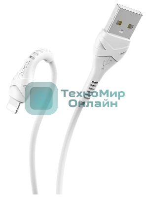 Кабель USB HOCO X37 Cool, USB - Lightning, 2.4А, 1м, белый