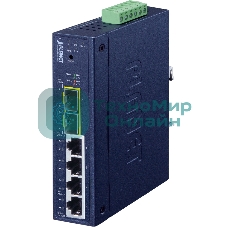Коммутатор Planet IGS-4215-4T2S IP30 Industrial L2/L4 4-Port 10/100/1000T + 2-Port 100/1000X SFP Managed Switch (-40~75 degrees C, dual redundant power input on 9~48VDC/24VAC terminal block, supports ERPS Ring, CloudViewer app, MQTT and Cybersecurity feature)