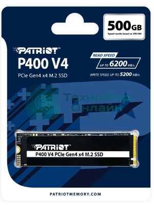 Накопитель SSD Patriot M.2 2280 500Gb 5000/3000MBs
