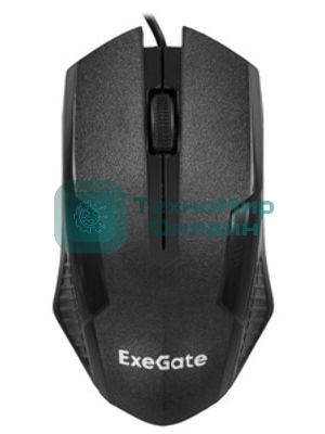 Мышь проводная ExeGate Professional Standard SH-8012 черный, 1000 dpi, USB, кнопки - 3