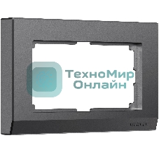 Рамка для двойной розетки Stark (графит матовый) W0081864