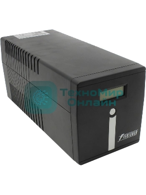 Источник бесперебойного питания PowerMan Smart Sine 1000 черный (Pure Sine Wave/LCD Display/USB/Software/RJ11/45)