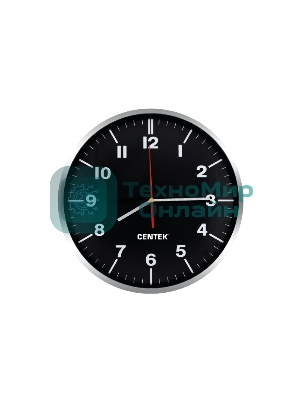 Часы настенные Centek СТ-7100 черный