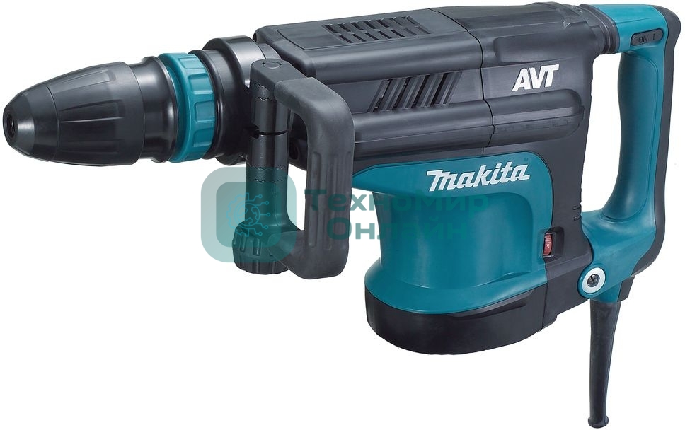 Отбойный молоток Makita HM1213C Молоток отб,SDS-max,1510Вт,25.5Дж,950-1900у\м,10.3кг,чем,АВТ,м\функц бок рукоятка,плавный пуск 