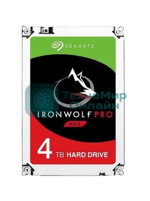Жесткий диск Seagate Original SATA-III 4Tb ST4000NE001 NAS Ironwolf Pro (7200rpm) 256Mb 3.5