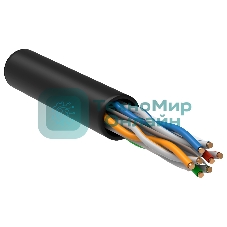 Кабель информационный ITK LC3-C604-139 кат.6 U/UTP не экранированный 4X2X23AWG LDPE внешний 305м черный