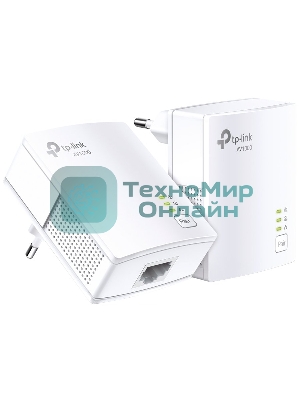 Сетевой адаптер TP-Link AV1000 Gigabit Powerline Starter KitSPEED: 1000 Mbps PowerlineSPEC: Broadcom CPU, HomePlug AV2, 1+1 Gigabit PortFEATURE: Plug and Play, tpPLC Utility, Pair for More SecurityKIT: 2× TL-PA7017