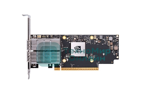 Сетевая карта Infiniband/CX75310A ConnectX-7 HHHL Adapter card, 400GbE/NDR IB (default mode), Single-port OSFP, PCIe 5.0 x16, Crypto Disabled, Secure Boot Enabled, Tall Bracket