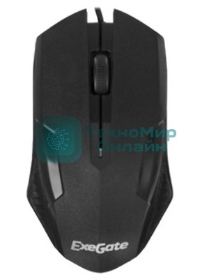 Мышь проводная ExeGate Professional Standard SH-9025L2 черный, 1000 dpi, USB, кнопки - 3