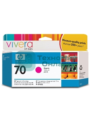 Картридж струйный HP №70 C9453A пурпурный для HP DJ Z2100/Z3100 (130мл)