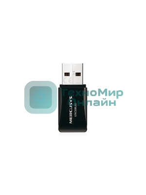 Сетевой адаптер USB2.0 адаптер Mercusys MW300UM, 300 Мбит/с, компактный