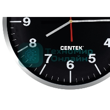 Часы настенные Centek СТ-7100 черный