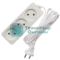 Удлинитель быт. ТМ Союз 1300 Вт 3 гн. ШВВП 1,5 м 481S-0301