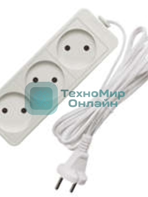Удлинитель быт. ТМ Союз 1300 Вт 3 гн. ШВВП 1,5 м 481S-0301