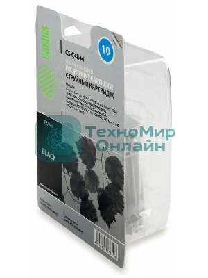 Картридж струйный Cactus CS-C4844 черный (72 мл) для №10 HP 2000/2500/1000/1100/1200
