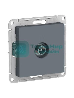 Розетка телевизионная антенная одиночная TV коннектор, механизм ATN000793 Schneider Electric Грифель