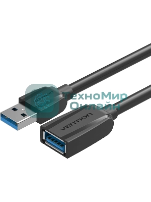 Кабель-удлинитель Vention USB 3.0 AM/AF - 0.5м Black Edition VAS-A45-B050