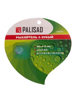 Рыхлитель Palisad 3-зубый, 60х415 мм, стальной, пластиковая рукоятка