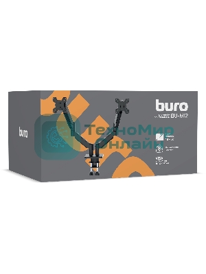 Кронштейн для мониторов ЖК Buro BU-M12 черный 17
