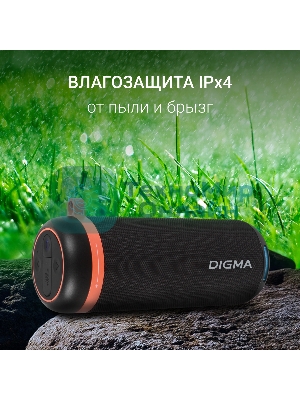 Колонка портативная Digma D-PS1521 черный 16W 2.0 BT 10м 1800mAh