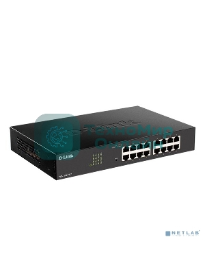Коммутатор D-Link DGS-1100-16V2/A1A,L2 Smart Switch with 16 10/100/1000Base-T ports8K Mac address, 802.3x Flow Control, 802.3ad Link Aggregation, Port Mirroring, 128 of 802.1Q VLAN, VID range 1-4094, Loopback