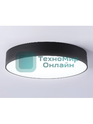 Потолочный светодиодный светильник Ambrella light FV5530 BK черный LED 45W 4200K D400*58 (Без ПДУ)