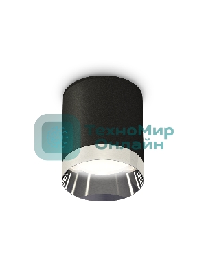 Светильник Ambrella Light XS6302022 SBK/PSL черный песок/серебро полированное MR16 GU5.3 (C6302, N6132)