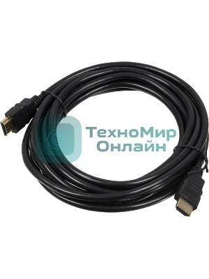 Кабель аудио-видео High Speed ver.1.4 HDMI (m)/HDMI (m) 5м. позолоченные контакты черный