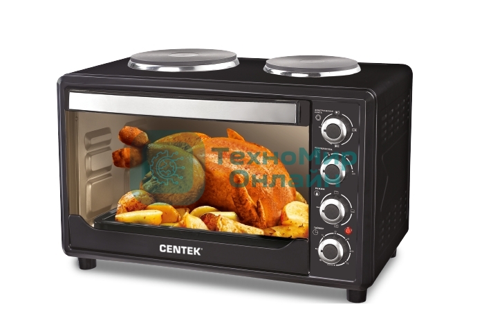 Мини-печь Centek CT-1530-36 PLATE черный