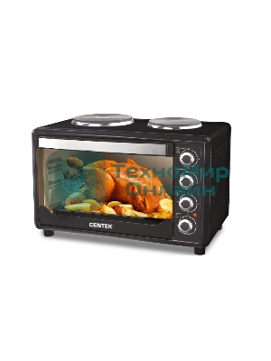 Мини-печь Centek CT-1530-36 PLATE черный