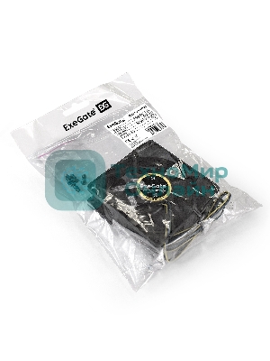 Вентилятор для корпуса ExeGate E08025H4P-PWM черный, 80 мм, 2300 об/мин, 23 дБ, 4 pin