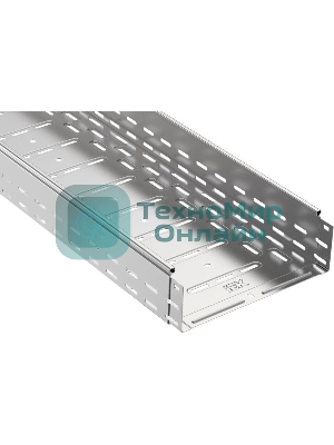 Лоток листовой перфорированный 300х100 L3000 сталь 1мм IEK CLP10-100-300-3