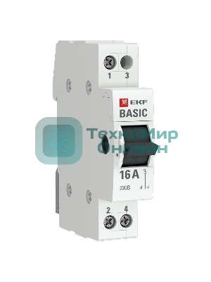 Переключатель трехпозиционный 1п 16А Basic EKF tps-1-16