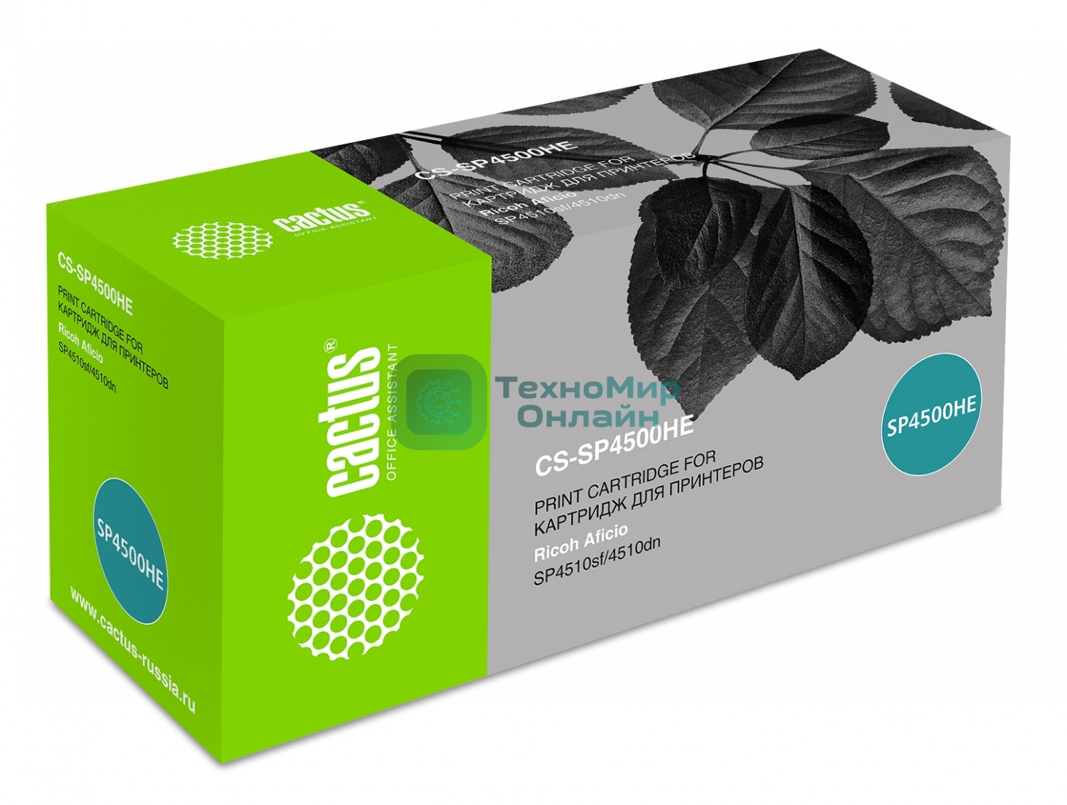 Картридж лазерный Cactus CS-SP4500HE черный (12000 стр.) для Ricoh Aficio SP 4510DN/SP 4510SF