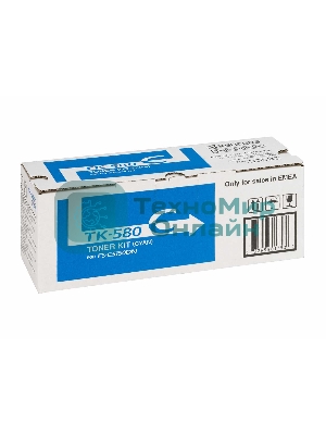 Картридж лазерный Kyocera TK-580C (1T02KTCNL0) голубой для FS-C5150DN 2800 стр.