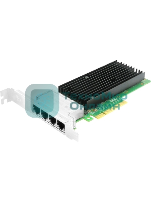 Сетевая карта PCIe x8 10G Quad Port Copper Network Card