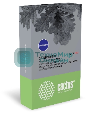 Картридж матричный Cactus CS-ERC38B/R черный/красный для Epson ERC 30/34/38, UT2000/4000