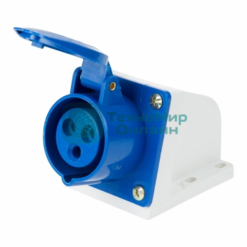 Розетка Rexant 113 стационарная 2Р+РЕ 16А 220В IP44