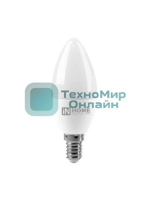 Лампа светодиодная LED-СВЕЧА-VC 8Вт свеча 4000К нейтр. белый E14 760лм 230В IN HOME 4690612020433