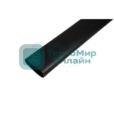 Термоусаживаемая трубка клеевая Rexant 19,0/3,2 мм, (6:1) черная, упаковка 4 шт. по 1 м