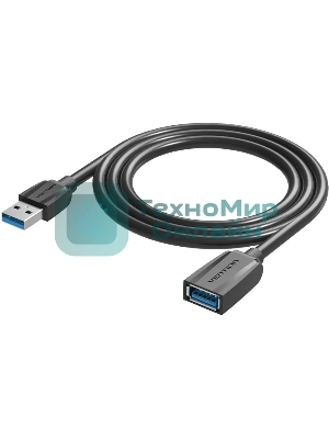 Кабель-удлинитель Vention USB 3.0 AM/AF - 0.5м Black Edition VAS-A45-B050