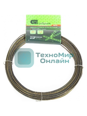 Проволока стальная Сибртех 25 м, вязальная, термообработанная 1,4 мм