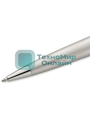 Ручка шариковая Waterman Expert 3 (CWS0952100) Stainless Steel CT M, синие чернила, подарочная коробка, сменный стержень, 1 стержень, круглая, 1 цвет