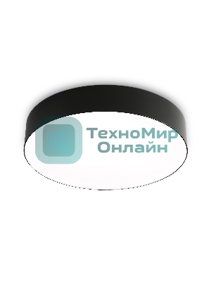 Потолочный светодиодный светильник Ambrella light FZ1360 BK черный IP20 40W 3000-6500K 390*80 (ПДУ ИК)