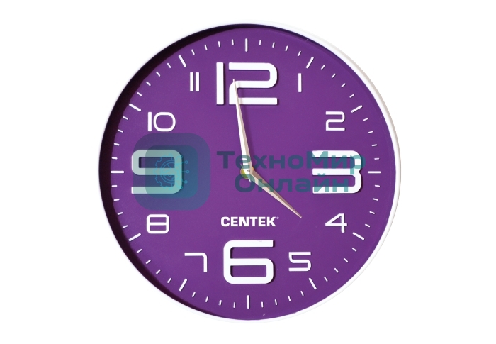 Часы настенные Centek СТ-7101 фиолетовый
