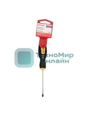 Отвертка шлицевая Rexant SL 3х75 мм, двухкомпонентная рукоятка