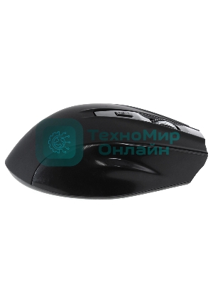 Мышь беспроводная Crown CMM-935W черный, 1600 dpi, радиоканал, USB, кнопки - 6