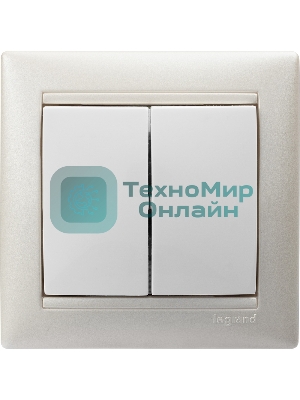 Выключатель Valena двойной выключатель/белый